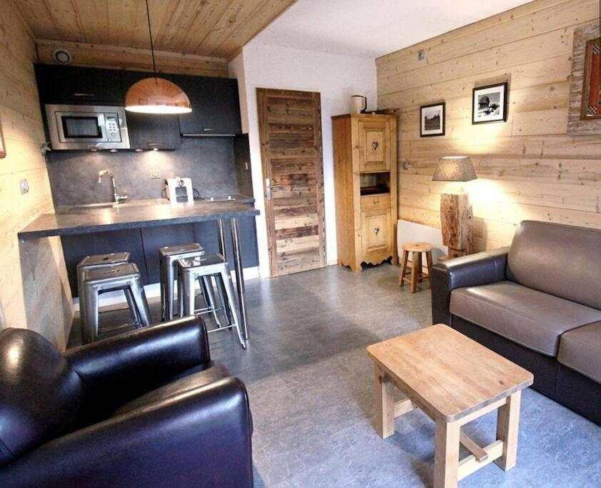 Studio Avec Coin Montagne Au Pied Des Pistes Megeve Bagian luar foto